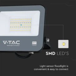 V-TAC 30W LED Floodlight Outdoor Sensor Wall Light -Lighting Sale Store 30957294 alt01