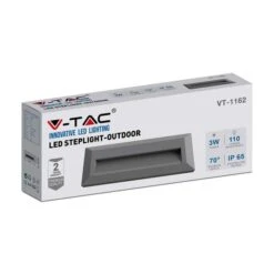 Set Of 4 V-TAC 3W Indoor Outdoor Rectangular Step Lights -Lighting Sale Store 30965932 alt04