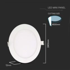 Set Of 2 V-TAC 22W LED 3-in-1 Mini Panel Lights -Lighting Sale Store 30965937 alt04