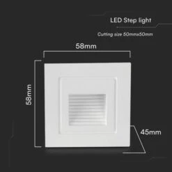 Set Of 4 V-TAC 3W LED Square Step Lights -Lighting Sale Store 30965941 alt06