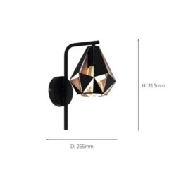 EGLO Carlton Art Deco Geometric Wall Light -Lighting Sale Store 30972426 alt08