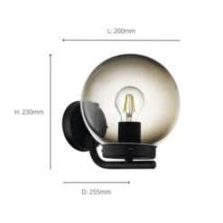 EGLO Taverna Indoor Outdoor Globe Wall Light -Lighting Sale Store 30972472 alt08