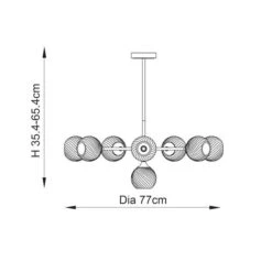 Vogue Asher Art Deco 8 Light Adjustable Ceiling Light -Lighting Sale Store 30990093 alt08